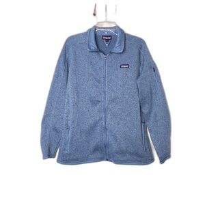 PATAGONIA Better Sweater Blue Zip Front Sweatshirt Womens Size XL